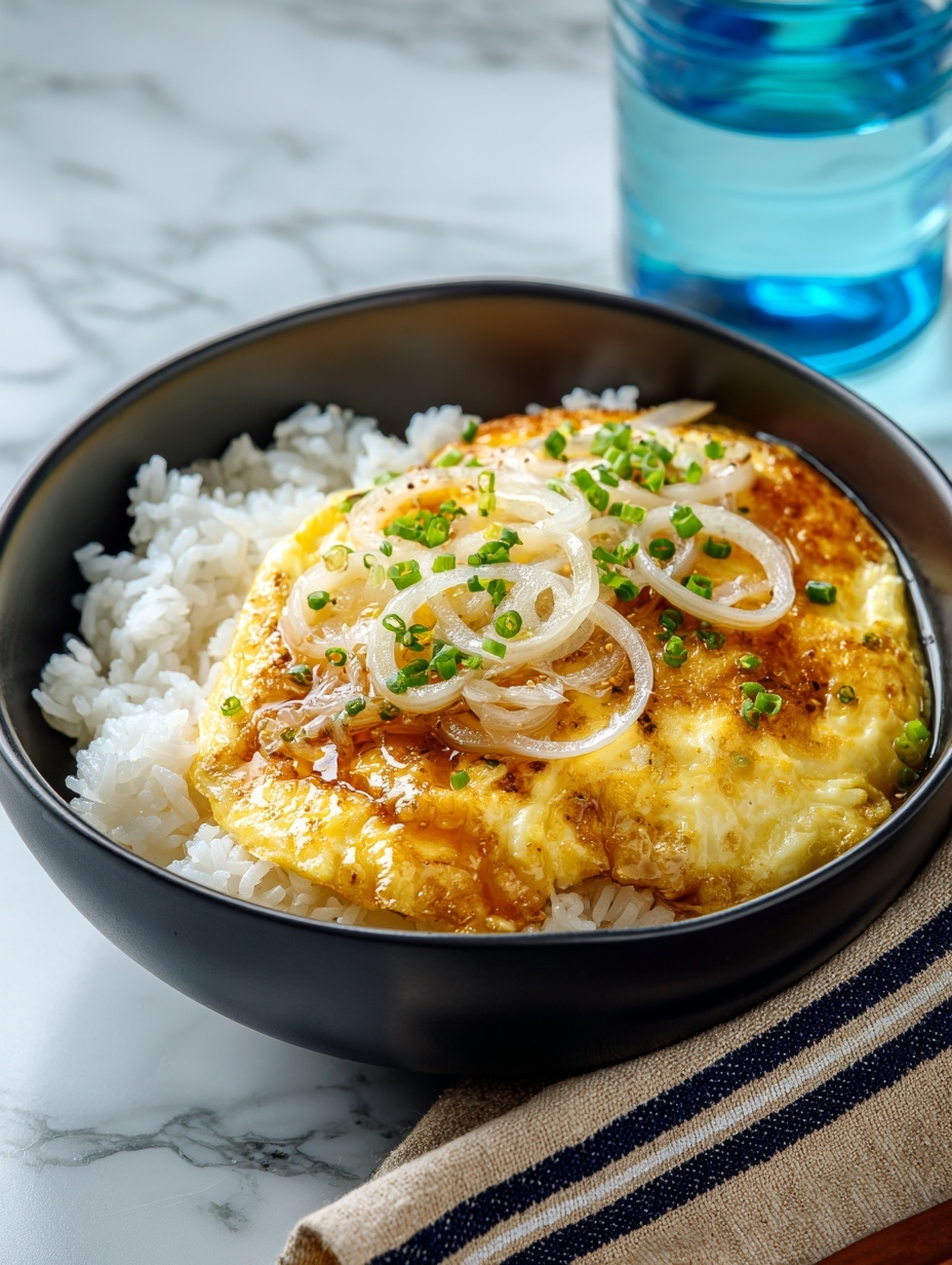 A black frying pan sits on a stove with bubbling dark brown sauce filling the base. Inside the pan, there are chunks of light pink raw chicken mixed with slightly translucent yellow onion slices scattered around and partially submerged in the sauce. A pair of light brown chopsticks held by a woman's hand is lifting a piece of the chicken, showing the cooking process. The setting includes a white marbled surface beneath the stove. photo taken with an iphone --ar 2:3 --v 7